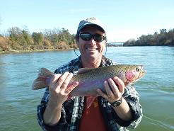 Andy M guided flyfishing trip Sacramento River Trout