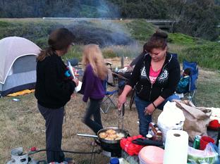 Danielle cooking frybread