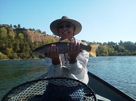 Fly Fishing Rainbow Trout Sun Dial Bridge Float Oct