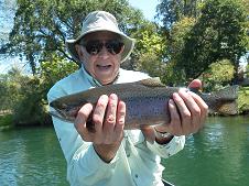 Jerry A fly fishing trip Sacramento River Northern California Agency Sundial Bridge Float