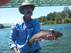 Larry Northern California Sacramento Fly Fishing Nice Trout